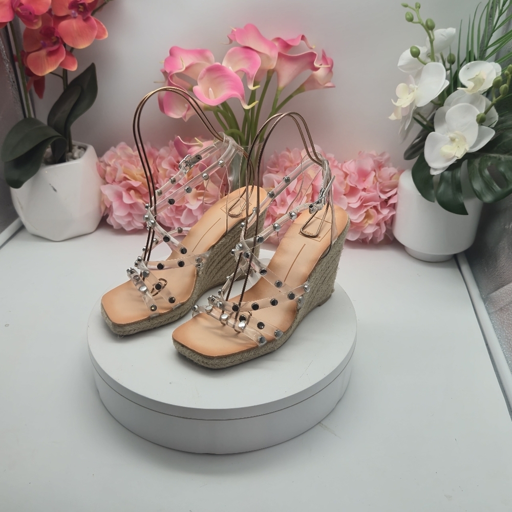 Dolce Vita Cream Tan Wedge Espadrilles